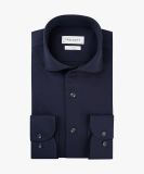Profuomo navy knitted overhemd