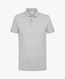 Profuomo lichtgrijs basic pique polo