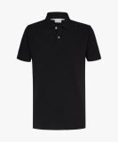 Profuomo zwart basic pique polo