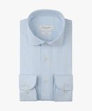 Profuomo blauw dobby overhemd