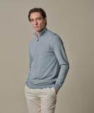 Profuomo blauwe luxury basic half zip