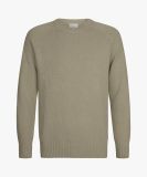 Profuomo beige badstof crewneck