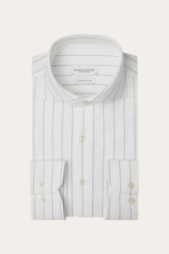 Profuomo wit japanese knitted overhemd